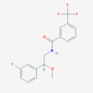 molecular formula C17H15F4NO2 B2888120 N-[2-(3-fluorophenyl)-2-methoxyethyl]-3-(trifluoromethyl)benzamide CAS No. 1797183-09-5