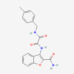 N1-(2-carbamoylbenzofuran-3-yl)-N2-(4-methylbenzyl)oxalamide