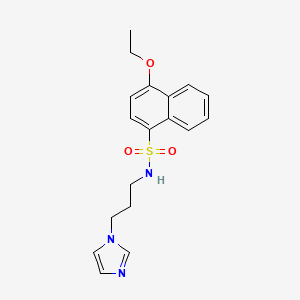 4-ethoxy-N-[3-(1H-imidazol-1-yl)propyl]naphthalene-1-sulfonamide