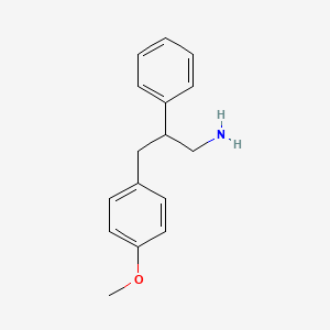 molecular formula C16H19NO B2888158 3-(4-Methoxy-phenyl)-2-phenyl-propylamine CAS No. 5636-50-0