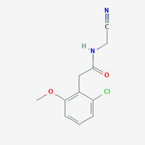 molecular formula C11H11ClN2O2 B2888168 2-(2-chloro-6-methoxyphenyl)-N-(cyanomethyl)acetamide CAS No. 1798733-53-5