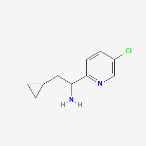molecular formula C10H13ClN2 B2888179 1-(5-氯吡啶-2-基)-2-环丙基乙胺 CAS No. 1270460-92-8