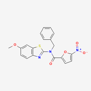 N-benzyl-N-(6-methoxybenzo[d]thiazol-2-yl)-5-nitrofuran-2-carboxamide
