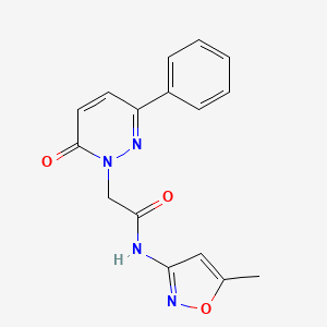 N-(5-methylisoxazol-3-yl)-2-(6-oxo-3-phenylpyridazin-1(6H)-yl)acetamide