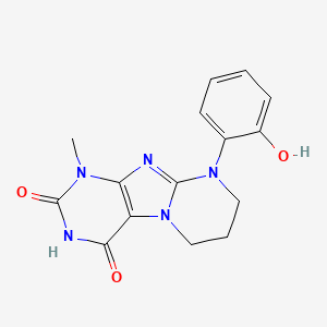 9-(2-hydroxyphenyl)-1-methyl-7,8-dihydro-6H-purino[7,8-a]pyrimidine-2,4-dione