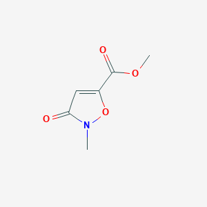 molecular formula C6H7NO4 B2888296 Methyl 2-methyl-3-oxo-2,3-dihydro-1,2-oxazole-5-carboxylate CAS No. 96735-36-3