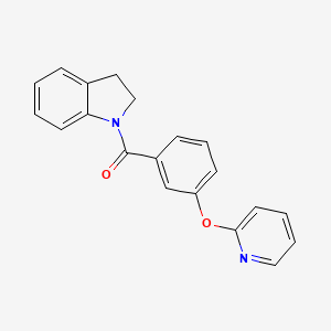Indolin-1-yl(3-(pyridin-2-yloxy)phenyl)methanone
