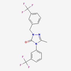 5-methyl-2-[3-(trifluoromethyl)benzyl]-4-[3-(trifluoromethyl)phenyl]-2,4-dihydro-3H-1,2,4-triazol-3-one