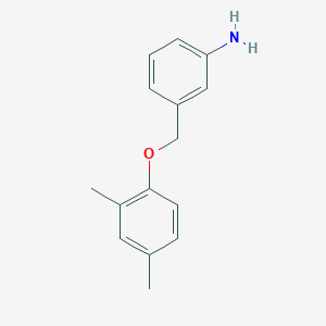B2888322 3-[(2,4-Dimethylphenoxy)methyl]aniline CAS No. 1019112-03-8; 1417570-04-7