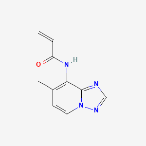molecular formula C10H10N4O B2888325 N-{7-methyl-[1,2,4]triazolo[1,5-a]pyridin-8-yl}prop-2-enamide CAS No. 2185980-45-2