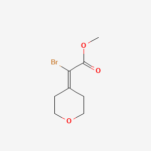molecular formula C8H11BrO3 B2888350 Methyl 2-bromo-2-(oxan-4-ylidene)acetate CAS No. 2230803-75-3