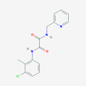 molecular formula C15H14ClN3O2 B2888392 N-(3-chloro-2-methylphenyl)-N'-[(pyridin-2-yl)methyl]ethanediamide CAS No. 797813-85-5