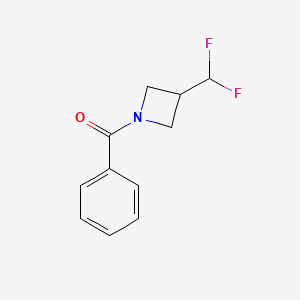 molecular formula C11H11F2NO B2888408 1-benzoyl-3-(difluoromethyl)azetidine CAS No. 2140214-13-5