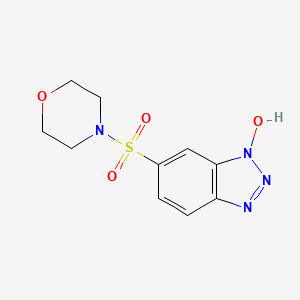 molecular formula C10H12N4O4S B2888438 6-(morpholine-4-sulfonyl)-1H-1,2,3-benzotriazol-1-ol CAS No. 571154-96-6
