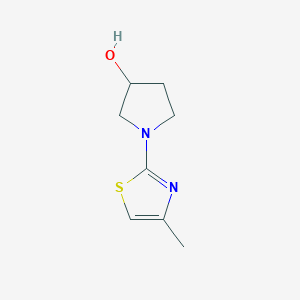 molecular formula C8H12N2OS B2888496 1-(4-Methylthiazol-2-yl)pyrrolidin-3-ol CAS No. 1344303-41-8