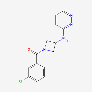 N-[1-(3-chlorobenzoyl)azetidin-3-yl]pyridazin-3-amine