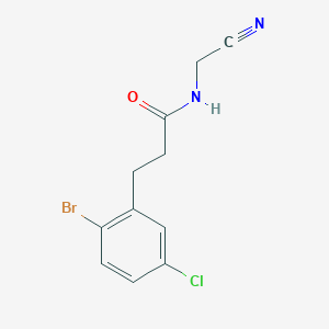 3-(2-Bromo-5-chlorophenyl)-N-(cyanomethyl)propanamide