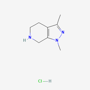 1,3-dimethyl-1H,4H,5H,6H,7H-pyrazolo[3,4-c]pyridine hydrochloride