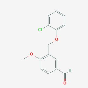 3-[(2-Chlorophenoxy)methyl]-4-methoxybenzaldehyde