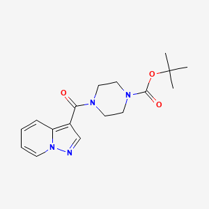 Tert-butyl 4-{pyrazolo[1,5-a]pyridine-3-carbonyl}piperazine-1-carboxylate