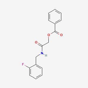[2-[(2-Fluorophenyl)methylamino]-2-oxoethyl] benzoate