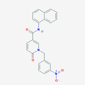 N-(naphthalen-1-yl)-1-(3-nitrobenzyl)-6-oxo-1,6-dihydropyridine-3-carboxamide