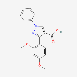 3-(2,4-dimethoxyphenyl)-1-phenyl-1H-pyrazole-4-carboxylic acid