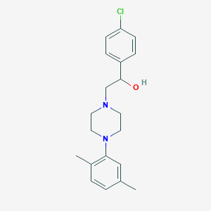 1-(4-Chlorophenyl)-2-[4-(2,5-dimethylphenyl)piperazino]-1-ethanol
