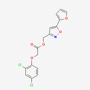 [5-(Furan-2-yl)-1,2-oxazol-3-yl]methyl 2-(2,4-dichlorophenoxy)acetate