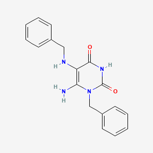 6-Amino-1-benzyl-5-(benzylamino)-1,2,3,4-tetrahydropyrimidine-2,4-dione