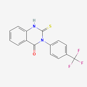 2-thioxo-3-(4-(trifluoromethyl)phenyl)-2,3-dihydroquinazolin-4(1H)-one