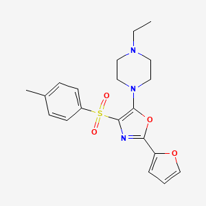 5-(4-Ethylpiperazin-1-yl)-2-(furan-2-yl)-4-tosyloxazole