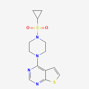 4-(4-Cyclopropylsulfonylpiperazin-1-yl)thieno[2,3-d]pyrimidine