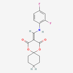 3-(((2,4-Difluorophenyl)amino)methylene)-1,5-dioxaspiro[5.5]undecane-2,4-dione