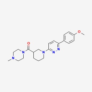 (1-(6-(4-Methoxyphenyl)pyridazin-3-yl)piperidin-3-yl)(4-methylpiperazin-1-yl)methanone