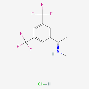 (1R)-1-[3,5-Bis(trifluoromethyl)phenyl]-N-methylethanamine;hydrochloride
