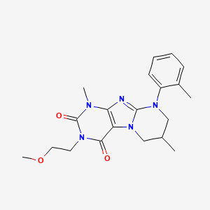 3-(2-methoxyethyl)-1,7-dimethyl-9-(2-methylphenyl)-7,8-dihydro-6H-purino[7,8-a]pyrimidine-2,4-dione