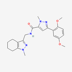 3-(2,5-dimethoxyphenyl)-1-methyl-N-((1-methyl-4,5,6,7-tetrahydro-1H-indazol-3-yl)methyl)-1H-pyrazole-5-carboxamide