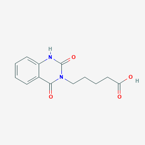 molecular formula C13H14N2O4 B2888667 5-(2,4-dioxo-1,4-dihydroquinazolin-3(2H)-yl)pentanoic acid CAS No. 571172-12-8