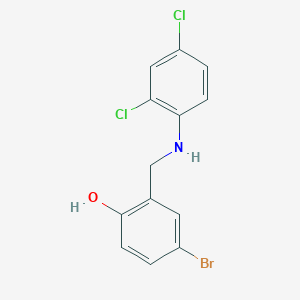 4-Bromo-2-{[(2,4-dichlorophenyl)amino]methyl}phenol