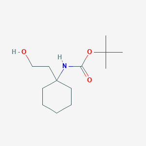 molecular formula C13H25NO3 B2888693 tert-butyl N-[1-(2-hydroxyethyl)cyclohexyl]carbamate CAS No. 1603164-28-8