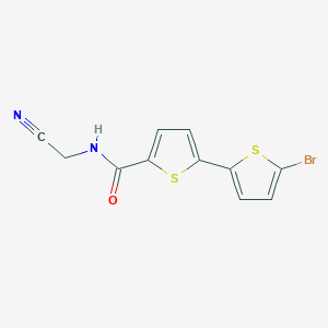 B2888698 5'-bromo-N-(cyanomethyl)-[2,2'-bithiophene]-5-carboxamide CAS No. 1797893-73-2