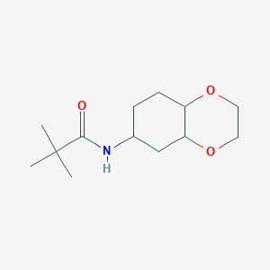 N-(octahydrobenzo[b][1,4]dioxin-6-yl)pivalamide