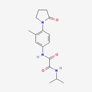 N1-isopropyl-N2-(3-methyl-4-(2-oxopyrrolidin-1-yl)phenyl)oxalamide