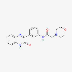 N-(3-(3-hydroxyquinoxalin-2-yl)phenyl)-2-morpholinoacetamide