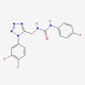 1-((1-(3,4-difluorophenyl)-1H-tetrazol-5-yl)methyl)-3-(4-fluorophenyl)urea