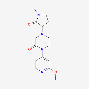 1-(2-Methoxypyridin-4-yl)-4-(1-methyl-2-oxopyrrolidin-3-yl)piperazin-2-one