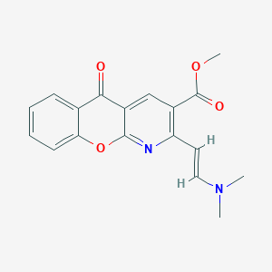 ethyl 2-[2-(dimethylamino)vinyl]-5-oxo-5H-chromeno[2,3-b]pyridine-3-carboxylate