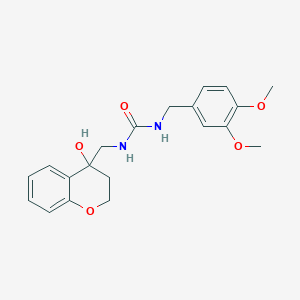 1-(3,4-Dimethoxybenzyl)-3-((4-hydroxychroman-4-yl)methyl)urea
