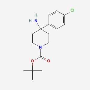 4-Amino-4-(4-chloro-phenyl)-piperidine-1-carboxylic acid tert-butyl ester
